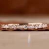Baguette And Round Lab Grown Diamond Alternating Eternity Wedding Band