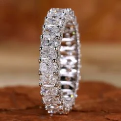 Radiant Cut Wedding Band Where Beauty Meets Brilliance