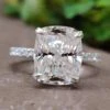 Lovely Heiress Halo 6.16 TCW Cushion Moissanite Engagement Ring