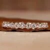 Round Brilliant Cut Lab Grown Diamond Eternity Wedding Band