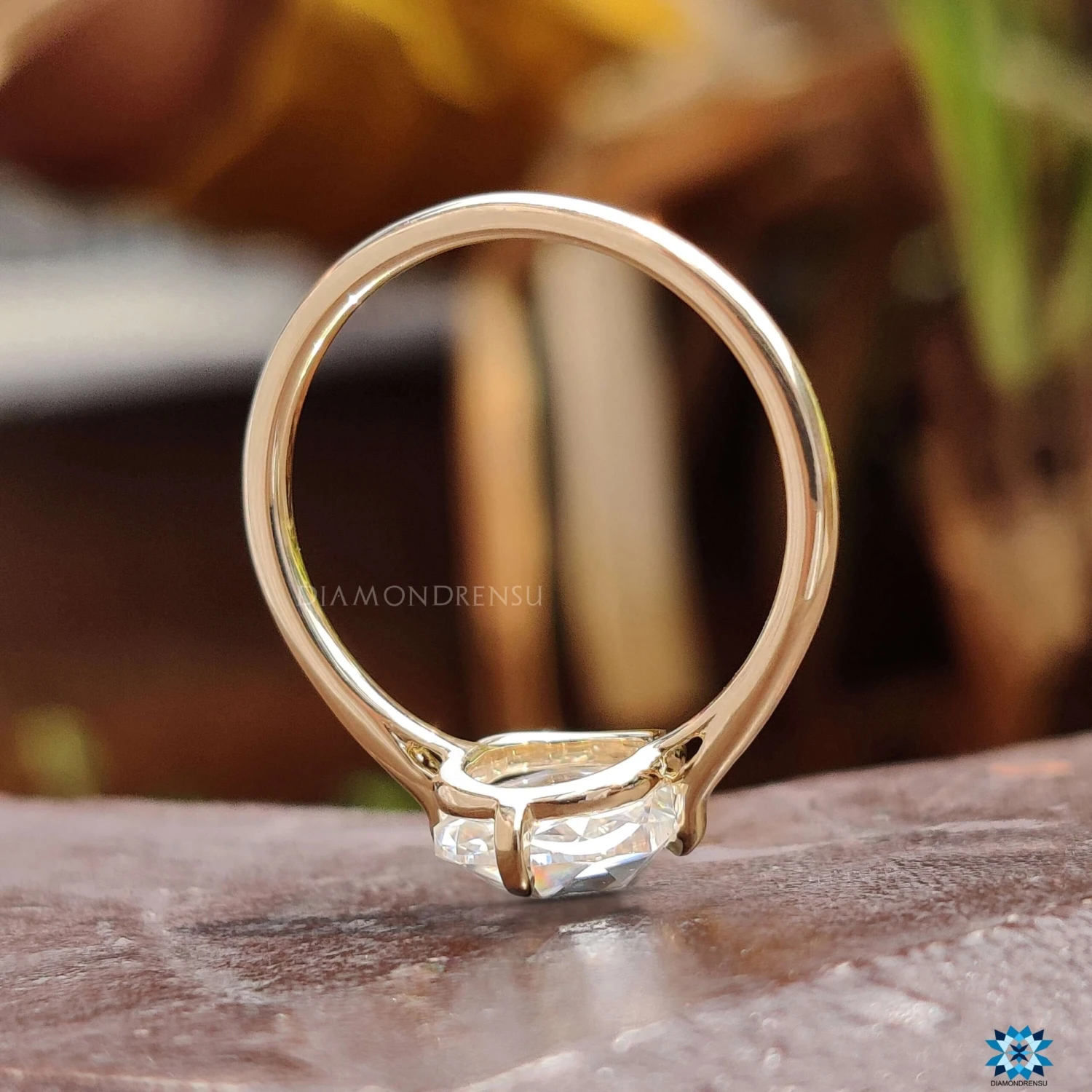 2.02 CT Cushion Rose Cut Moissanite Solitaire Engagement Ring - Image 5