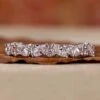 Marquise And Round Lab Grown Diamond Half Eternity Band