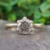Antique And Fancy 7.00 MM Jubilee Cut Moissanite Solitaire Ring