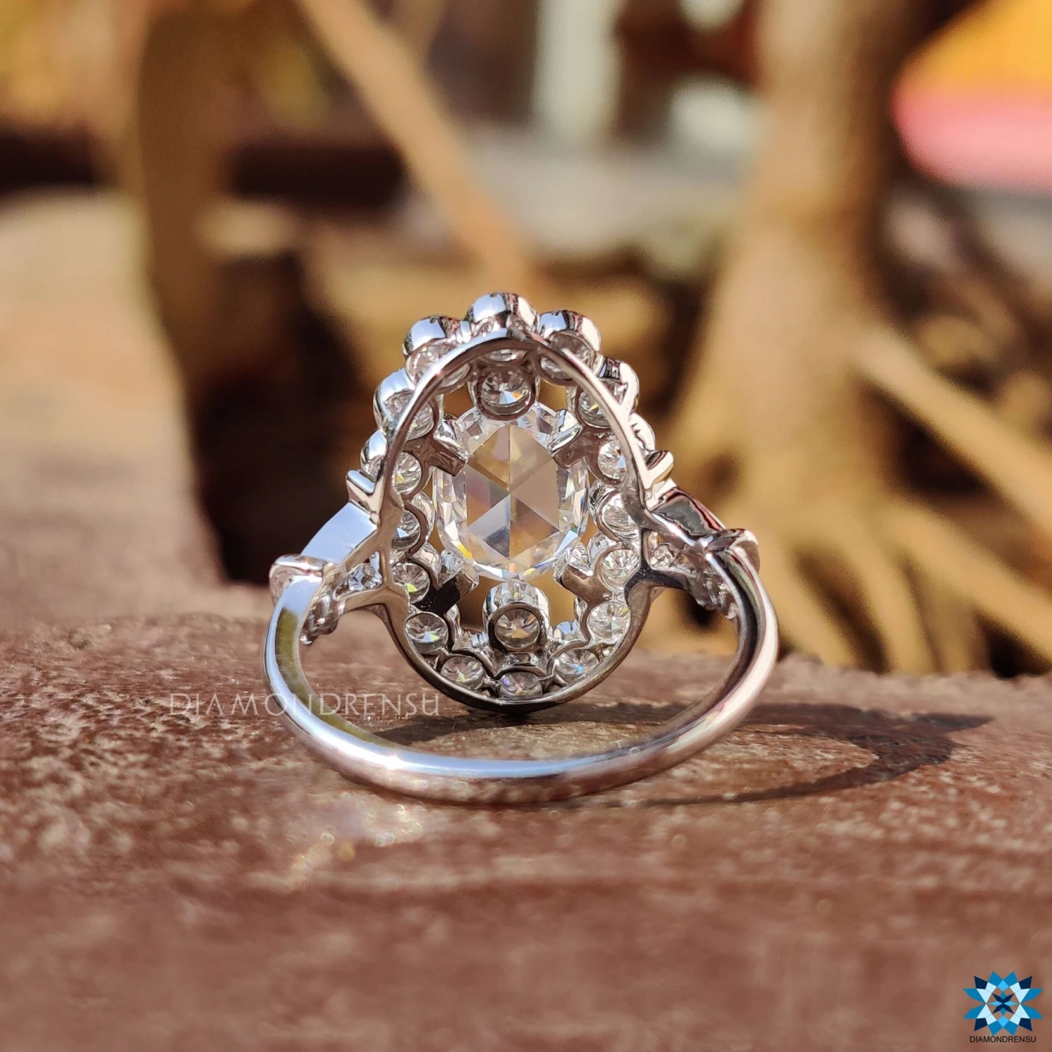 Rose Cut Moissanite Ring - Vintage Elegance - Image 3