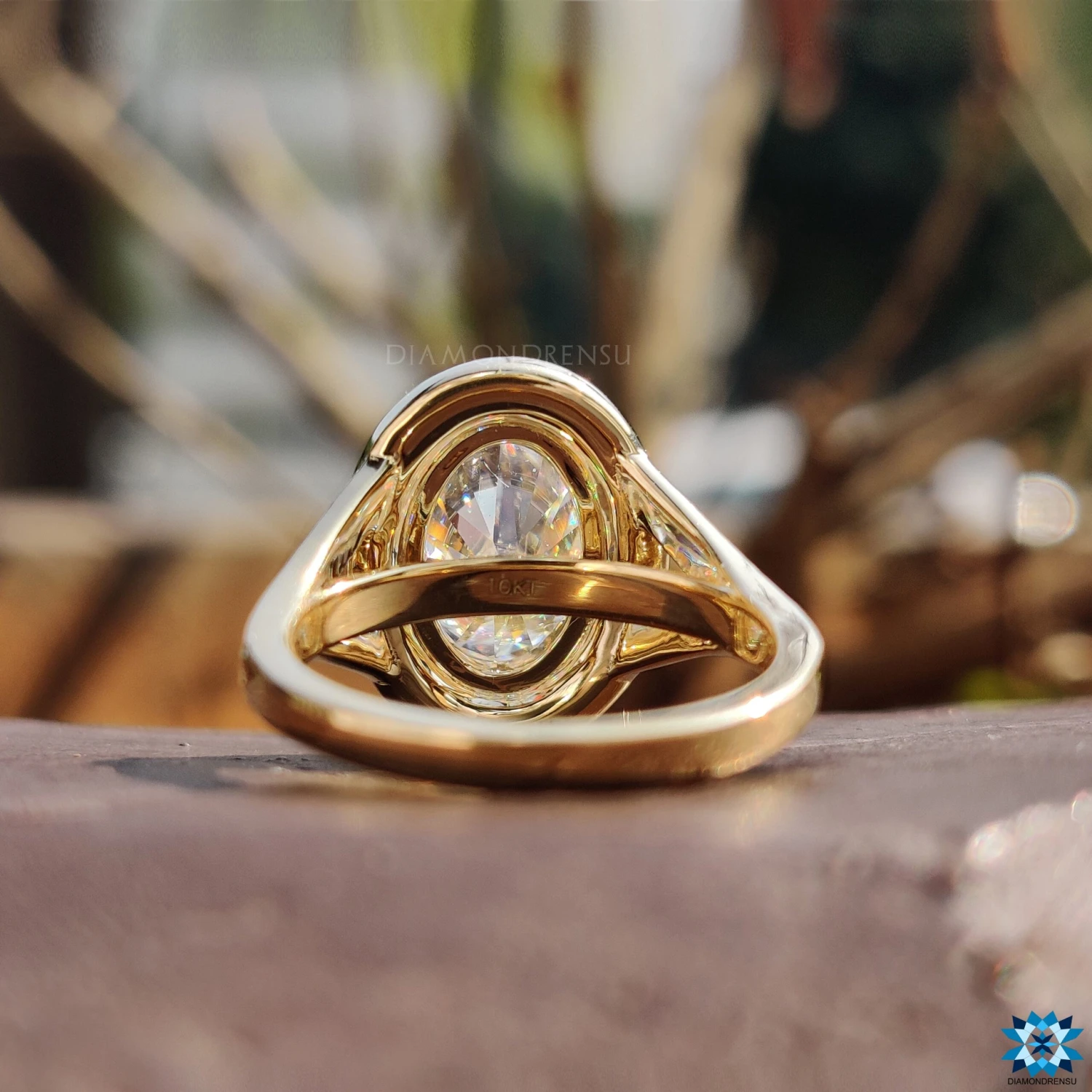 Beautiful Split Shank Halo Engagement Ring, 3.29 CT Oval Engagement Ring, Handmade Ring - Image 5