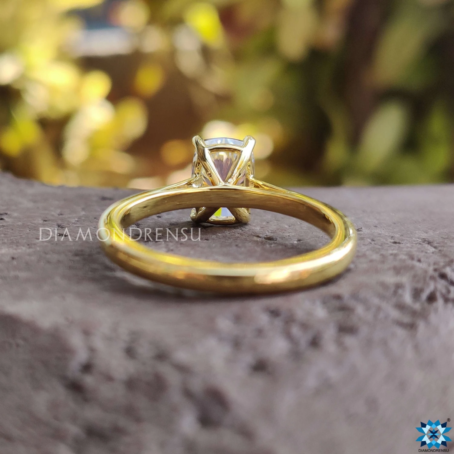 1.25 CT Cushion Cut Amazing Cathedral Set Moissanite Engagement Ring - Image 5