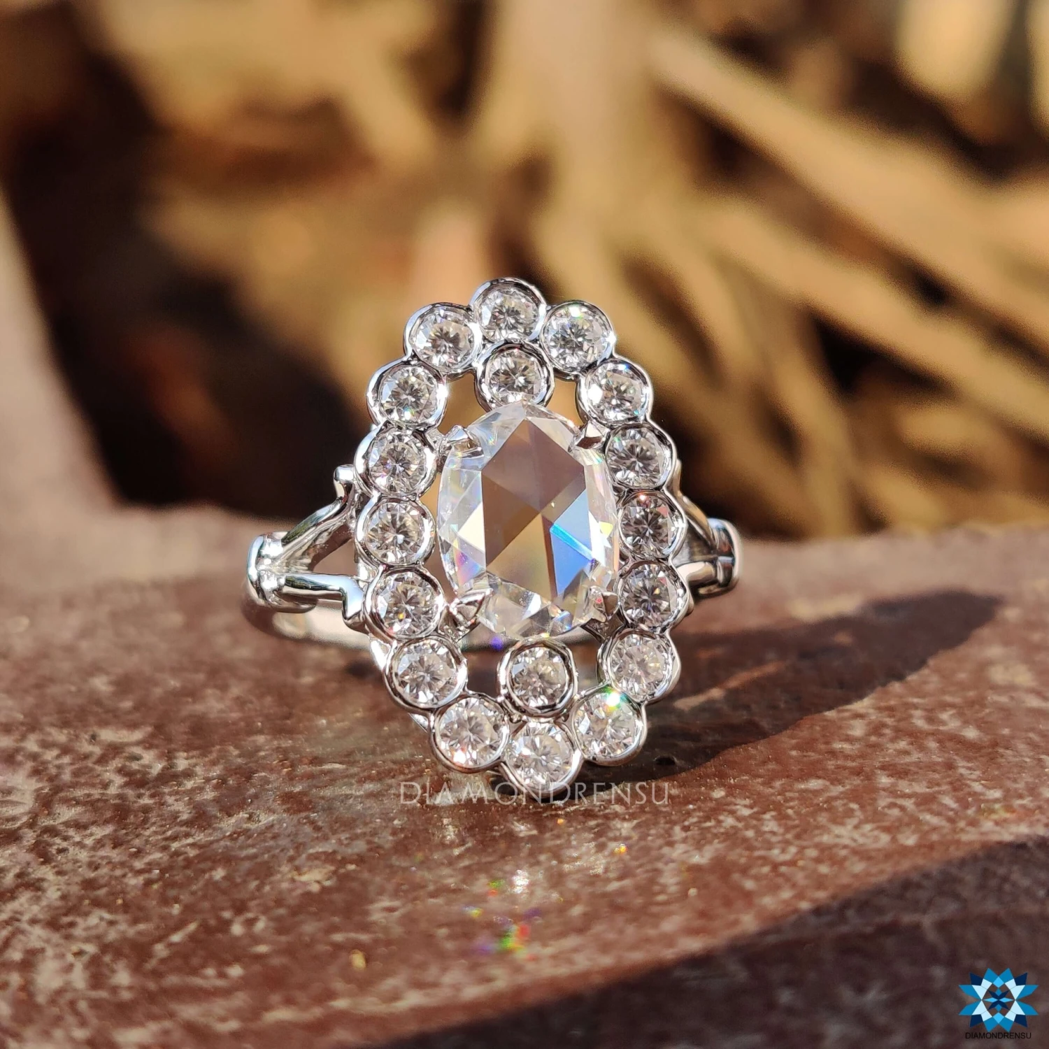 Rose Cut Moissanite Ring - Vintage Elegance - Image 4