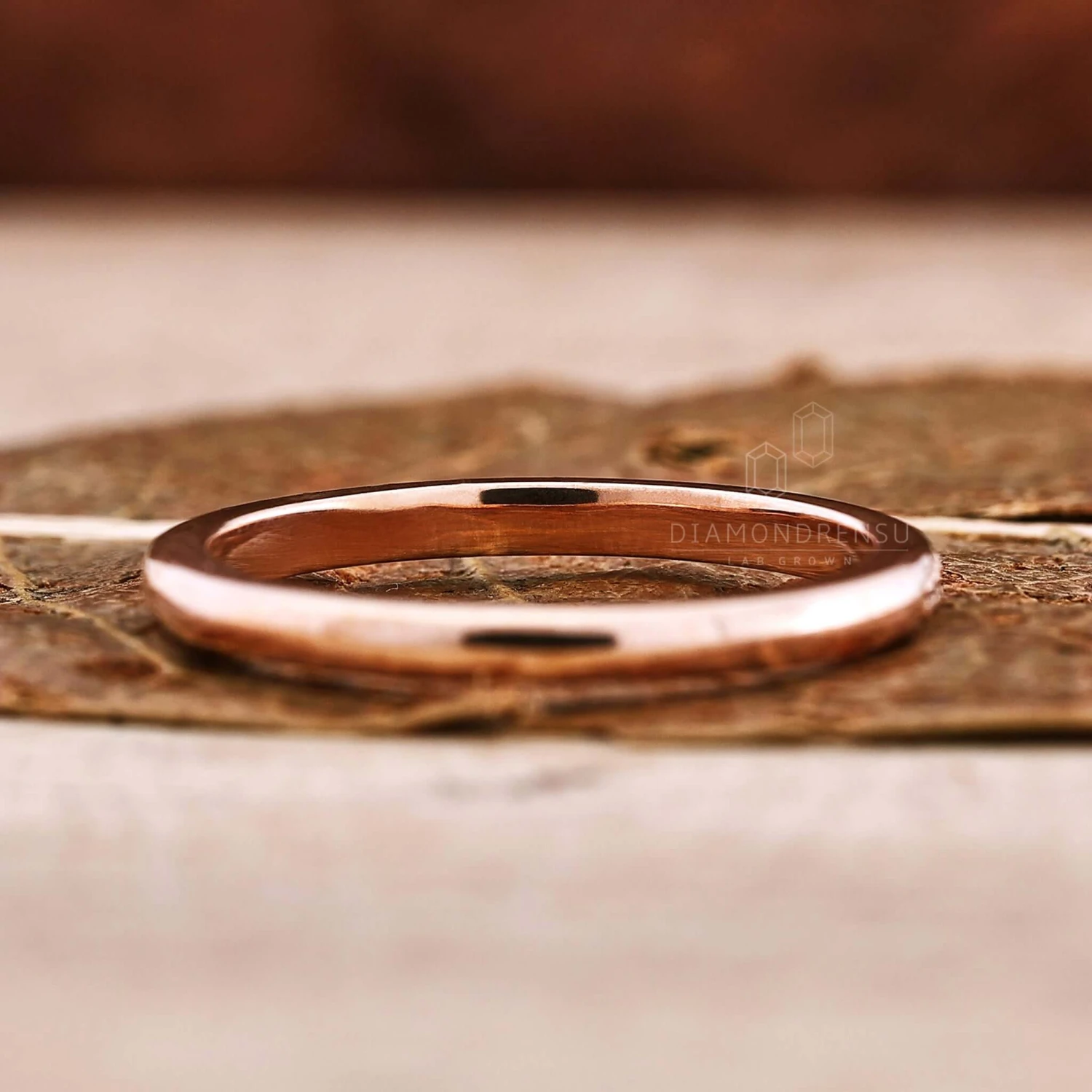 1.0 MM Round Lab Grown Diamond Eternity Wedding Band, Stackable Ring - Image 6